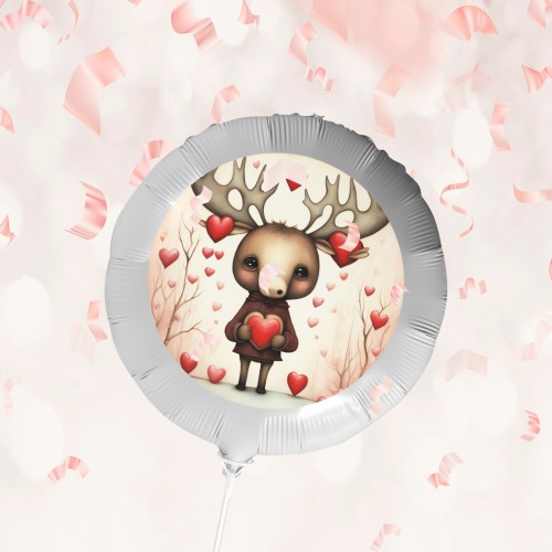 Moose Love 3 Foil Balloon (18inch)