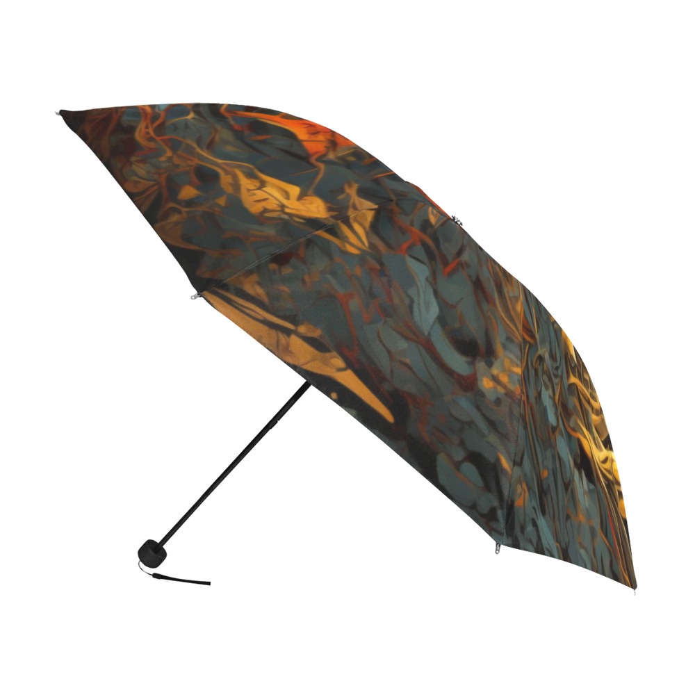 Lion close to reality 5 Anti-UV Foldable Umbrella (U08)