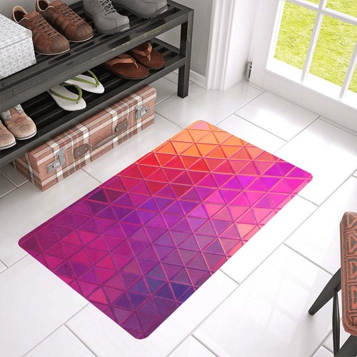 mosaic triangle 5 Doormat 30"x18" (Black Base)
