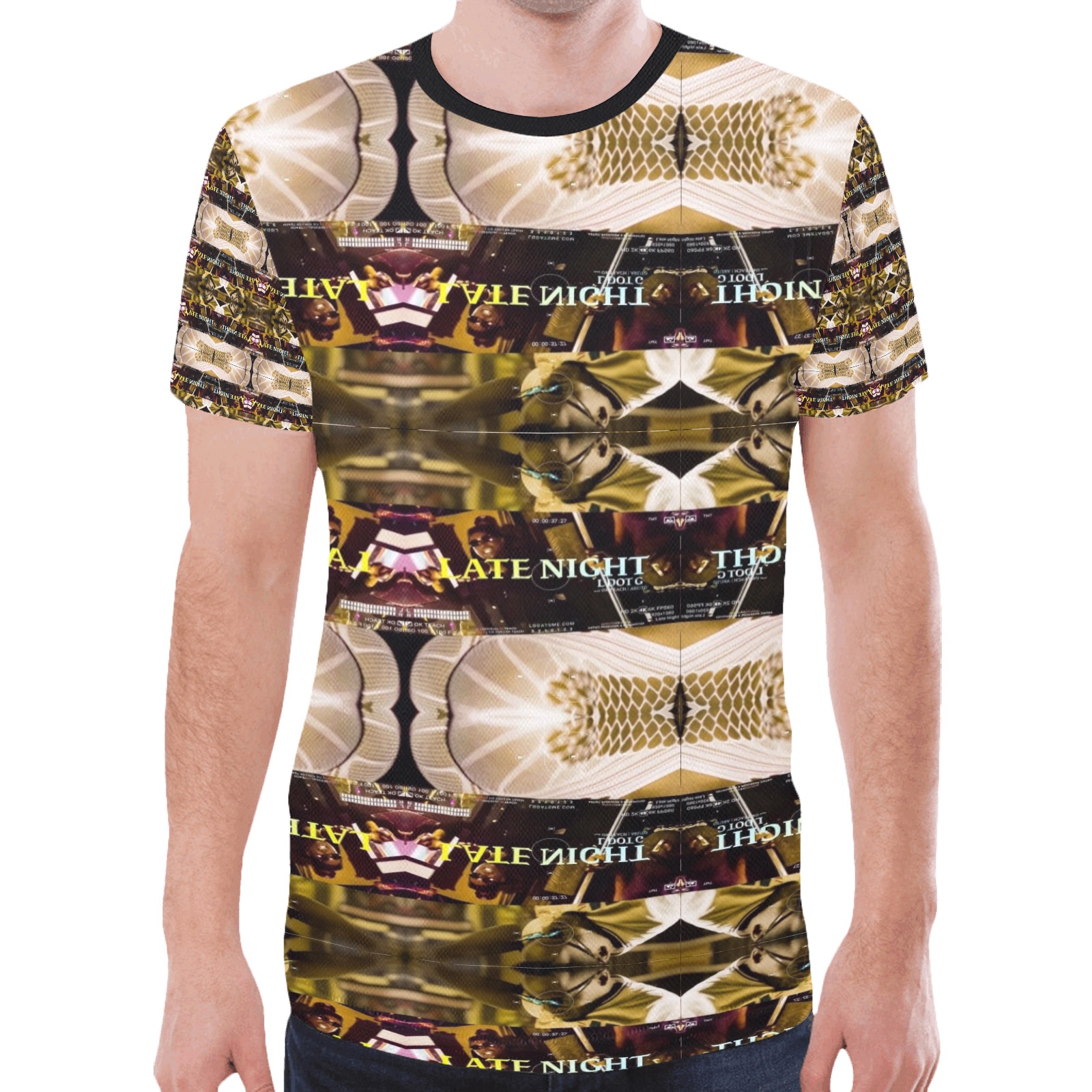 Late Night Men's New All Over Print T-shirt for Men (Model T45)