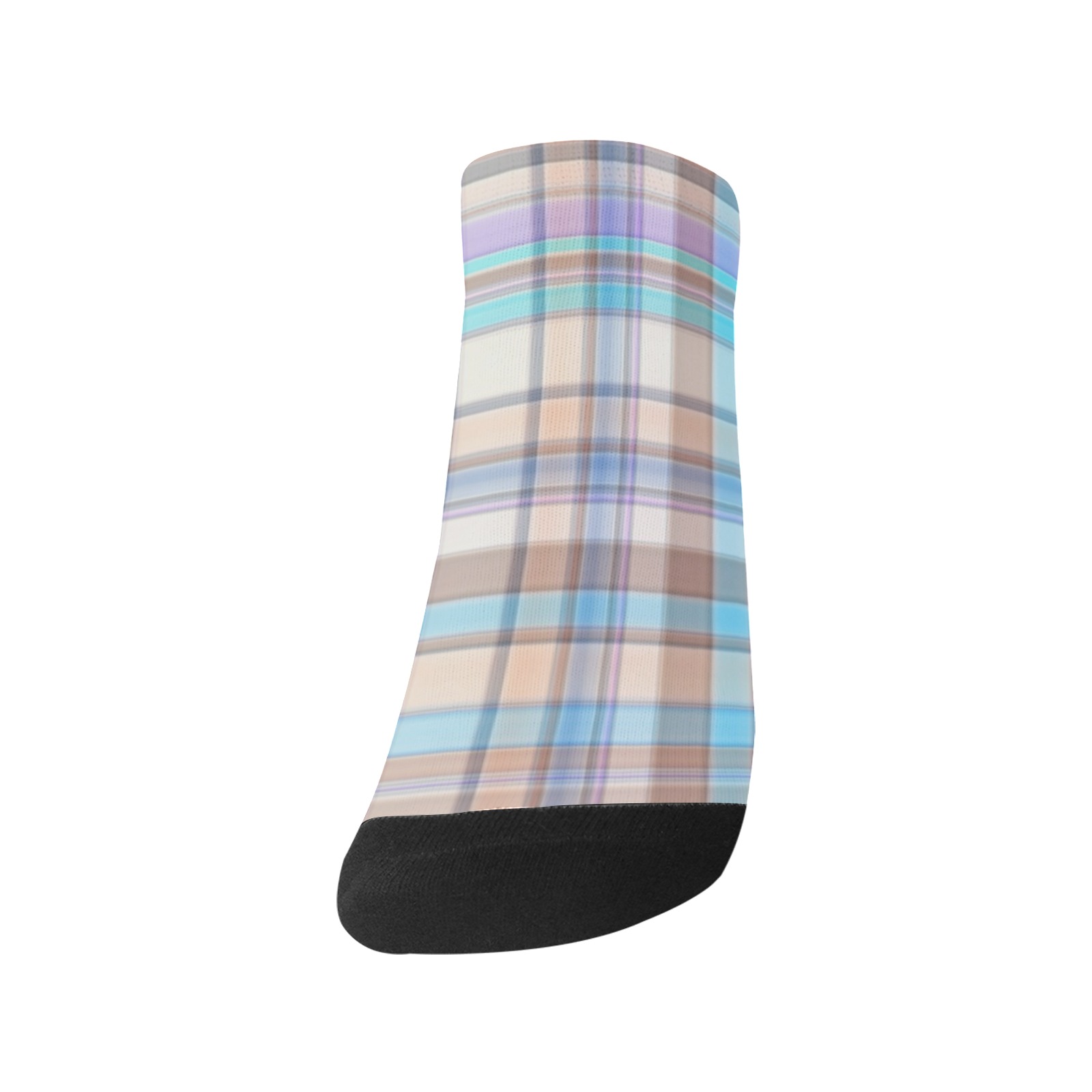 Pastels Plaid Men's Ankle Socks