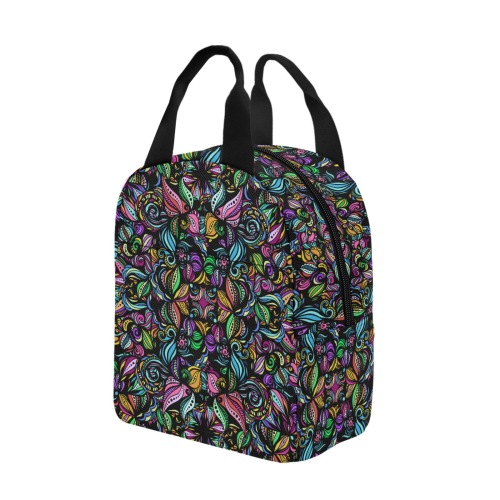 Whimsical Blooms Zipper Lunch Bag (Model 1720)