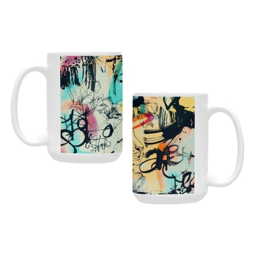 Graffiti-colorful Custom Ceramic Mug (15OZ)