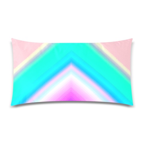 Electric Mountain Pink Rectangle Pillow Case 20"x36"(Twin Sides)