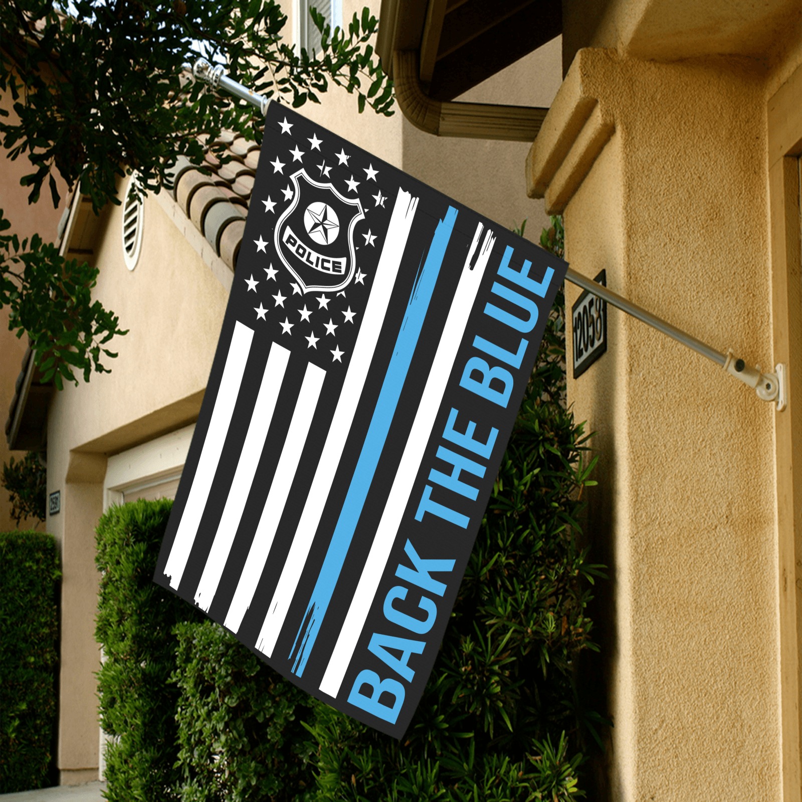 Back The Blue Garden Flag 28''x40'' （Without Flagpole）