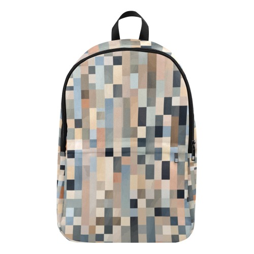 Checkered pattern of rectangular and square shapes Fabric Backpack for Adult (Model 1659)