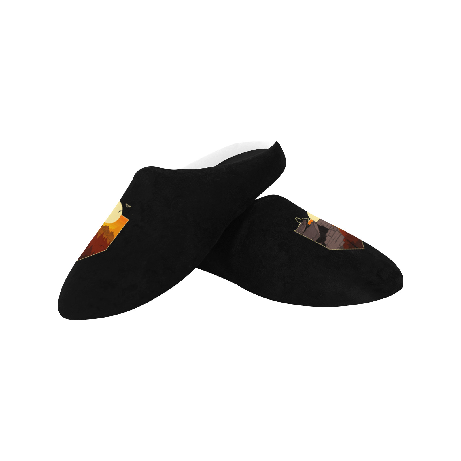 Edge Of The Wild Women's Non-Slip Cotton Slippers (Model 0602)