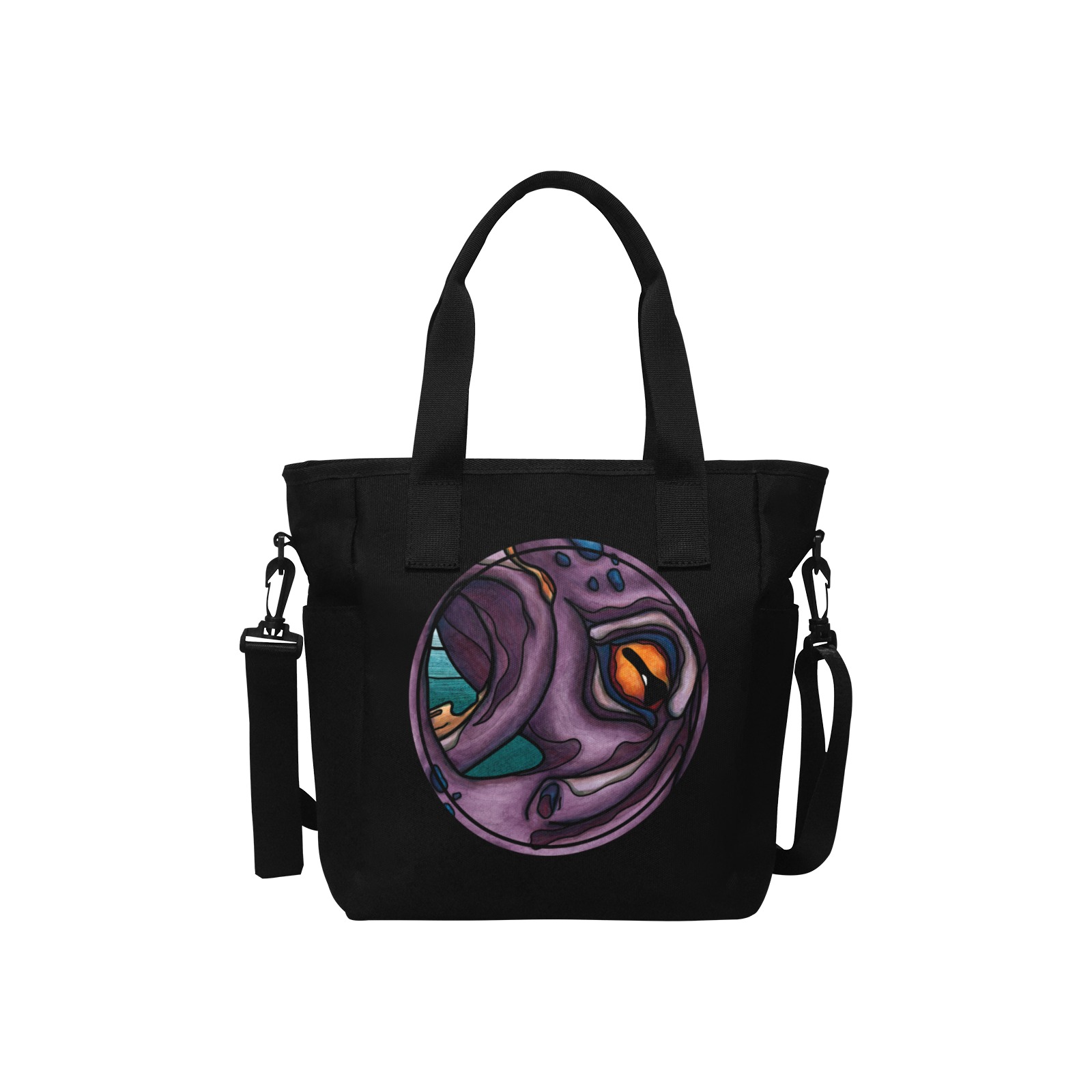 Giant octopus Insulated Tote Bag with Shoulder Strap (Model 1724)