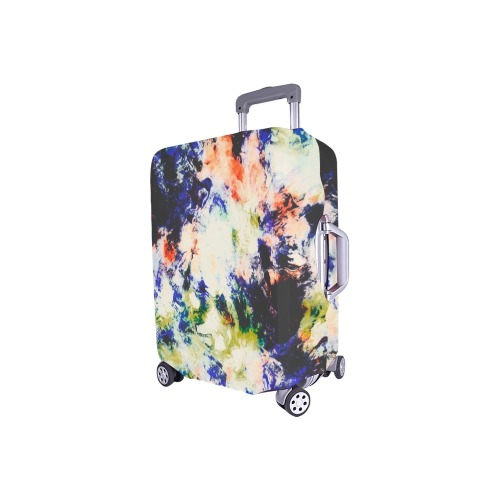 Modern watercolor colorful marbling Luggage Cover/Small 18"-21"