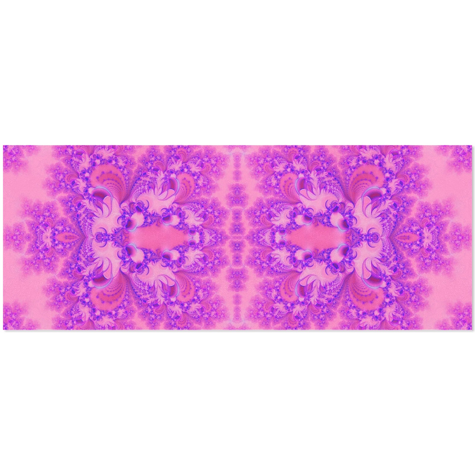 Purple and Pink Hydrangeas Frost Fractal Gift Wrapping Paper 58"x 23" (2 Rolls)