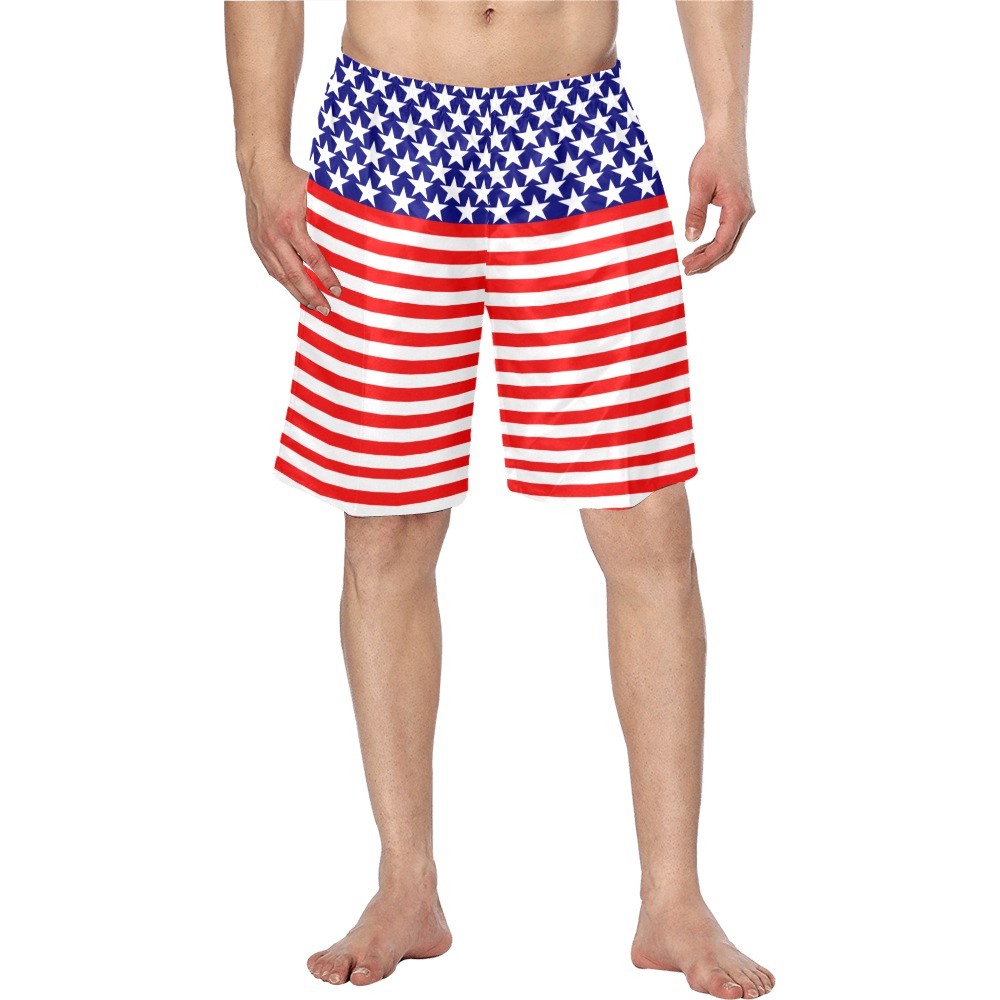 USA Stars and Stripes Men's Swim Trunk (Model L21)