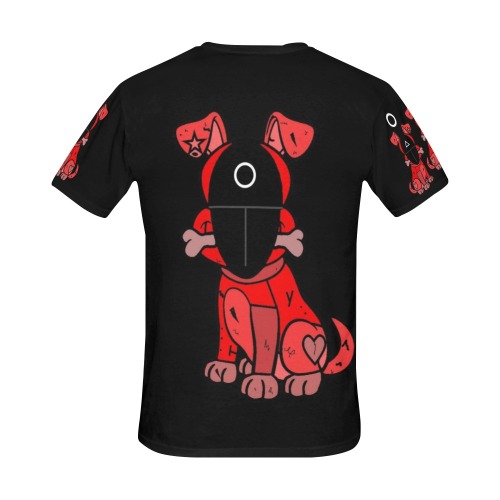 Dog Game / squid game by Nico Bielow All Over Print T-Shirt for Men (USA Size) (Model T40)