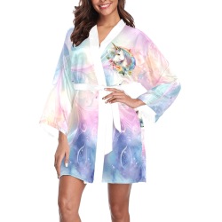 Rainbows and Unicorns1 Long Sleeve Kimono Robe