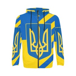 UKRAINE All Over Print Full Zip Hoodie for Men (Model H14)