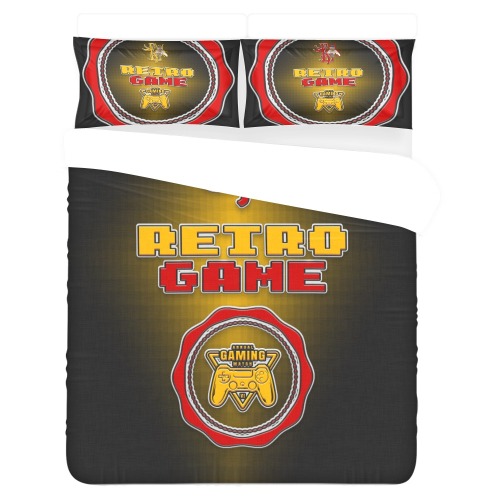 Retro Game Collectable Fly 3-Piece Bedding Set