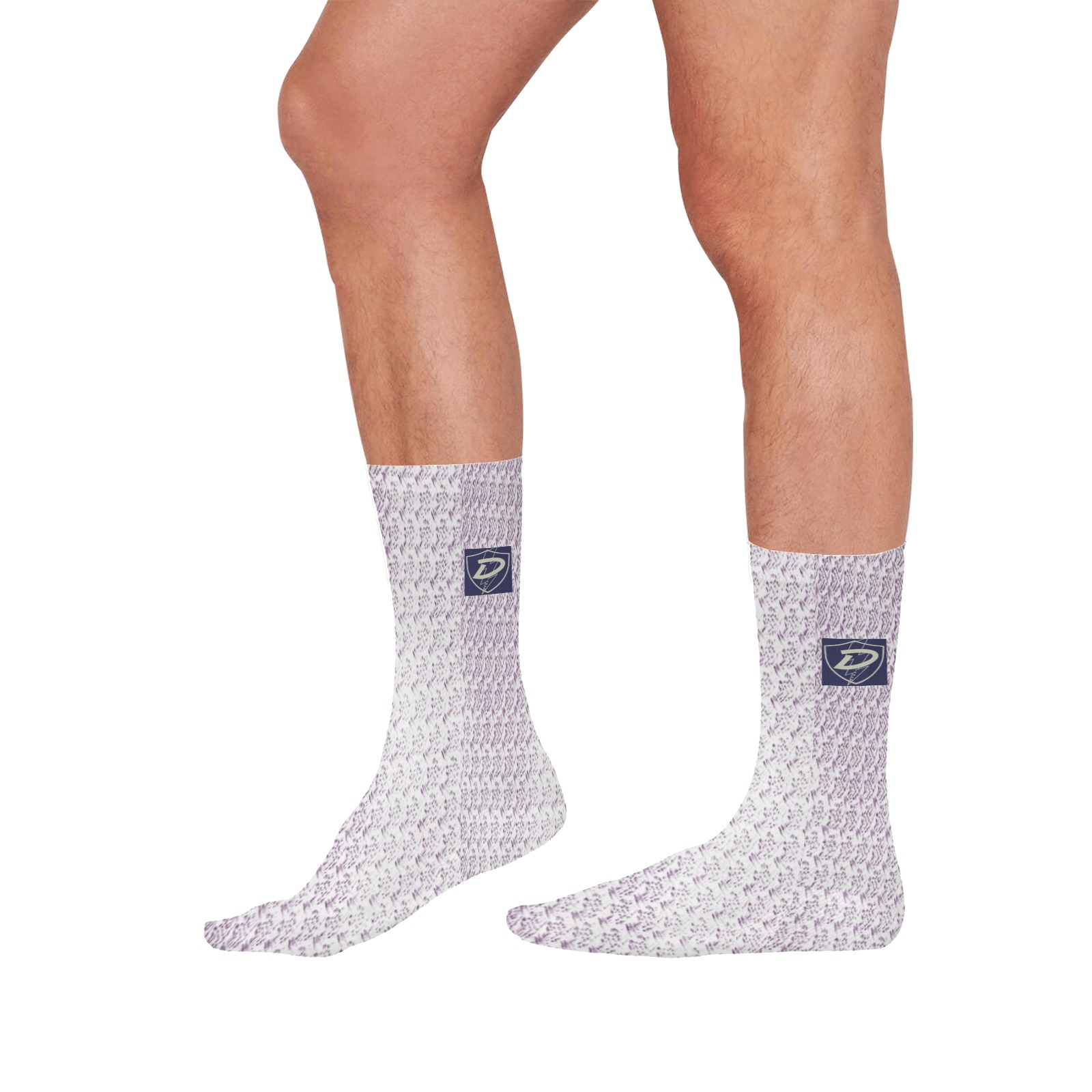 DIONIO Clothing - Athletic Socks (White ) All Over Print Socks for Men