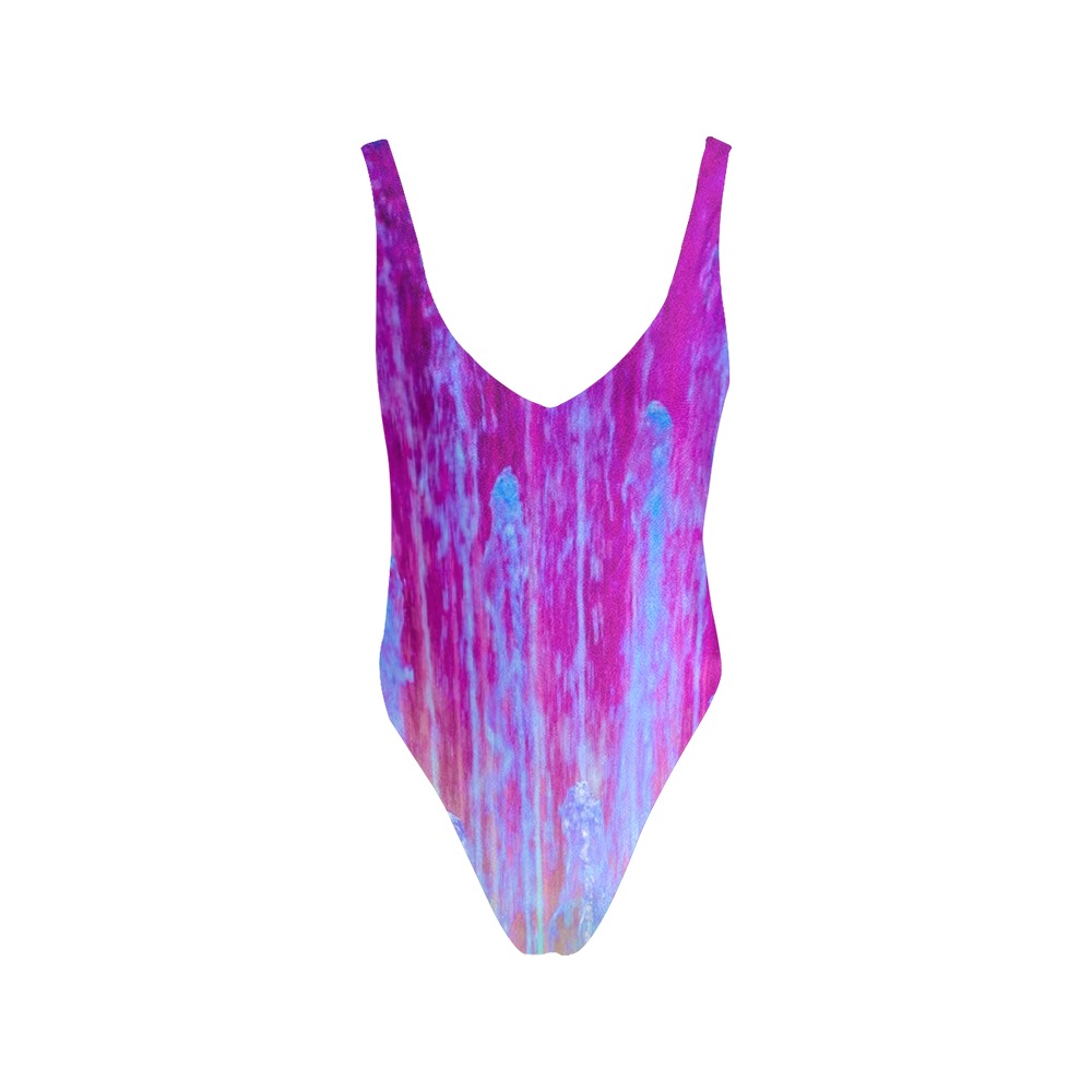 Fountains Sexy Low Back One-Piece Swimsuit (Model S09)