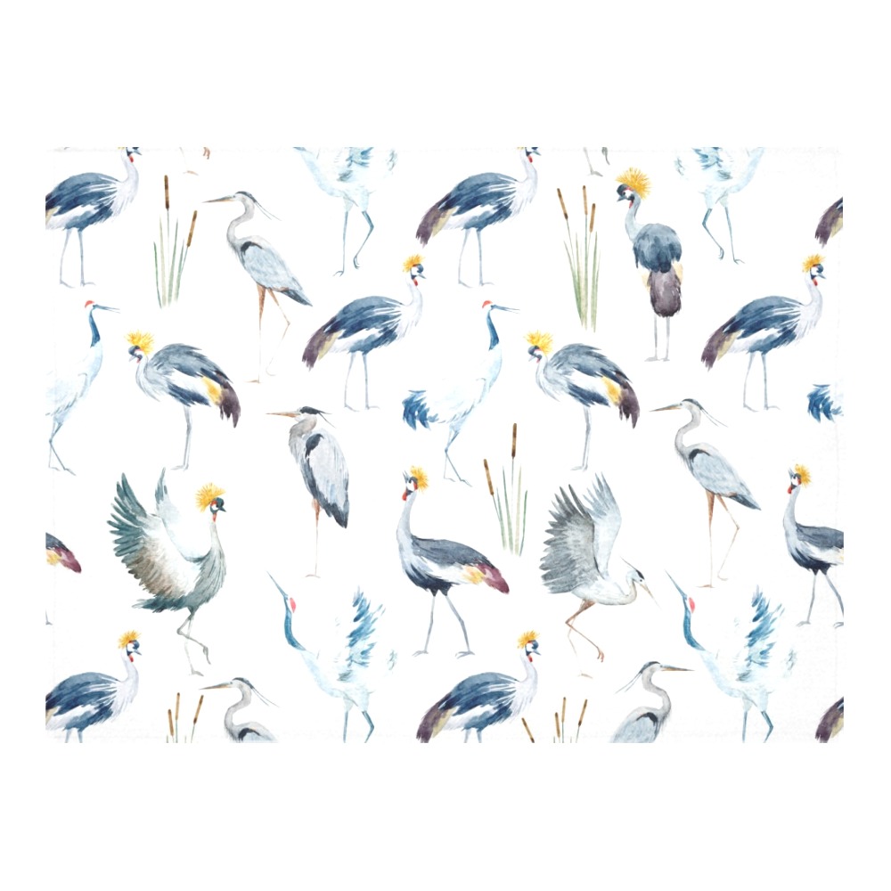 Birds 2 Cotton Linen Tablecloth 52"x 70"