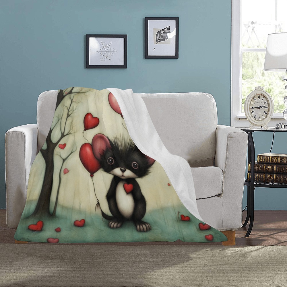 Skunk Love 2 Ultra-Soft Micro Fleece Blanket 30''x40''