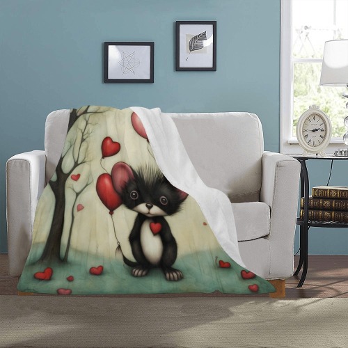 Skunk Love 2 Ultra-Soft Micro Fleece Blanket 30''x40''