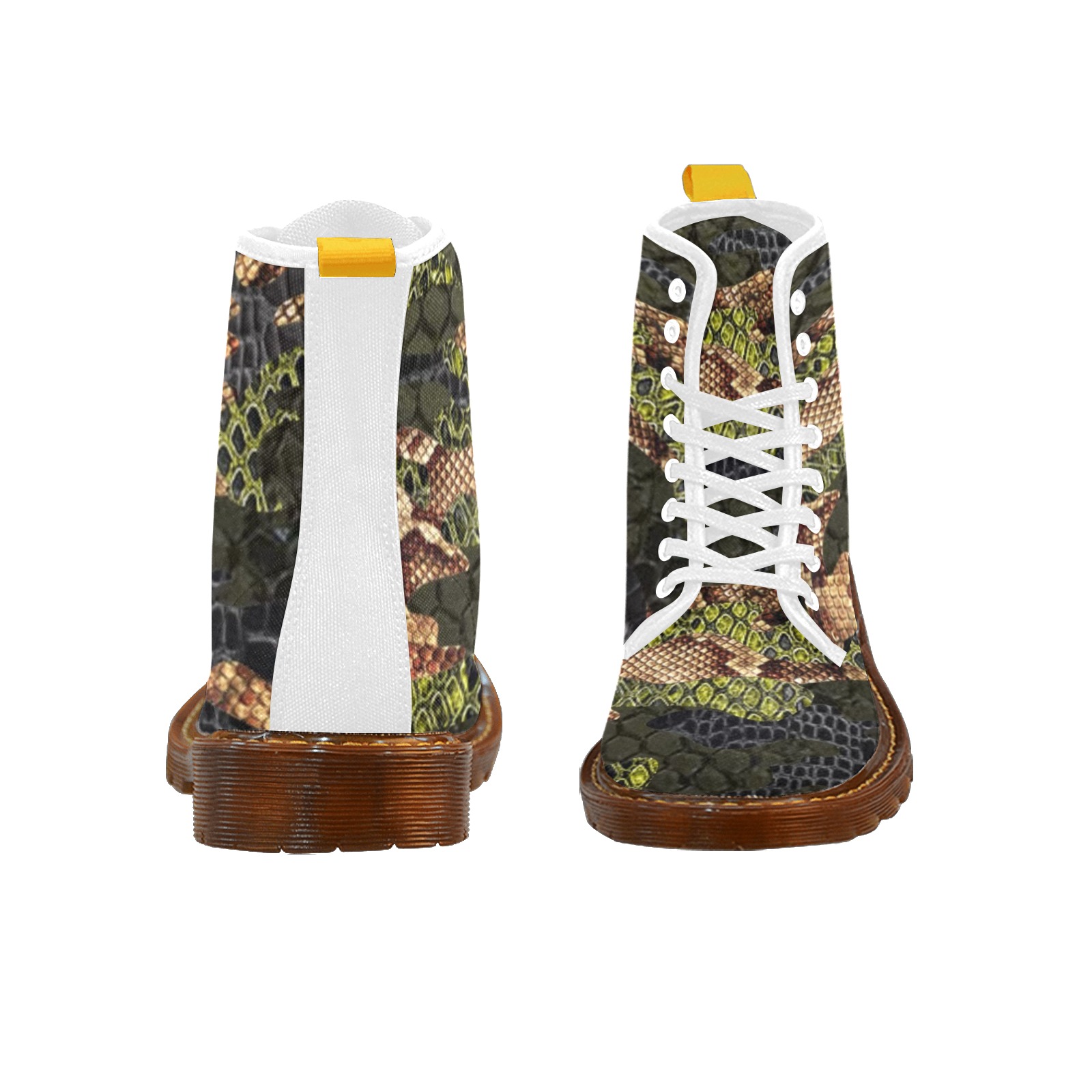 Reptile Camouflage  (1) Martin Boots For Women Model 1203H