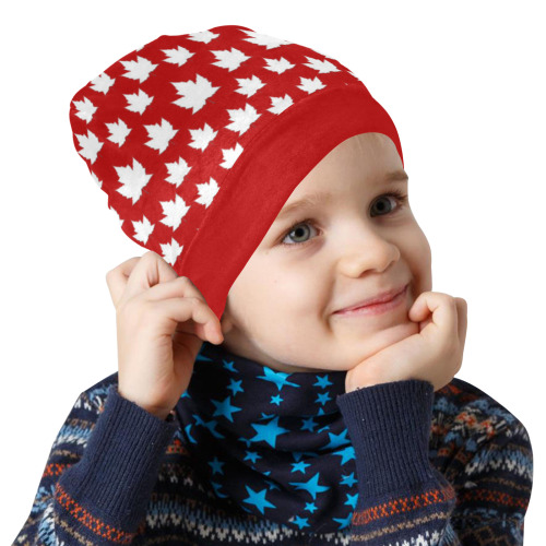 Cute Kid's Canada Toque All Over Print Beanie for Kids