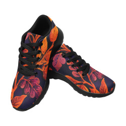 flowers botanic art (10) running shoes Kid's Running Shoes (Model 020)