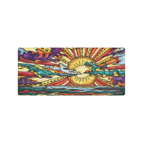 Sunset seascape Gaming Mousepad (35"x16")
