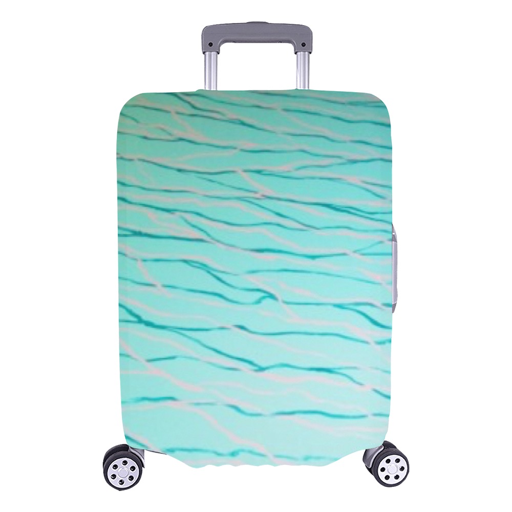 Aquamarine Blue Luggage Cover/Large 26"-28"