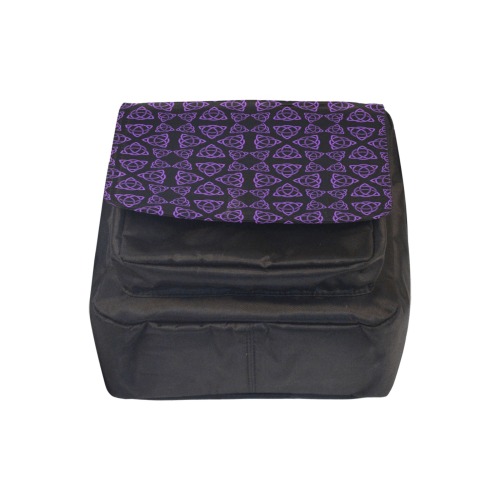 Purple Triquetra Pattern Crossbody Nylon Bags (Model 1633)