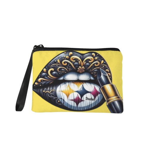 steelers lip cosmectic bag