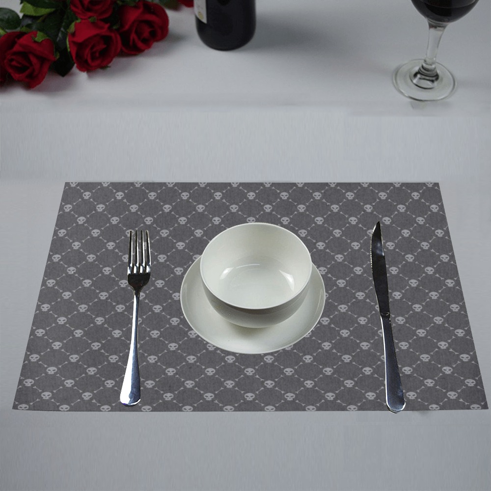 Skull Pattern Placemat 12’’ x 18’’ (Set of 2)