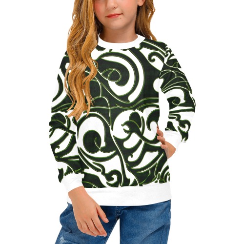 Celtic 4 Girls' All Over Print Crew Neck Sweater (Model H49)