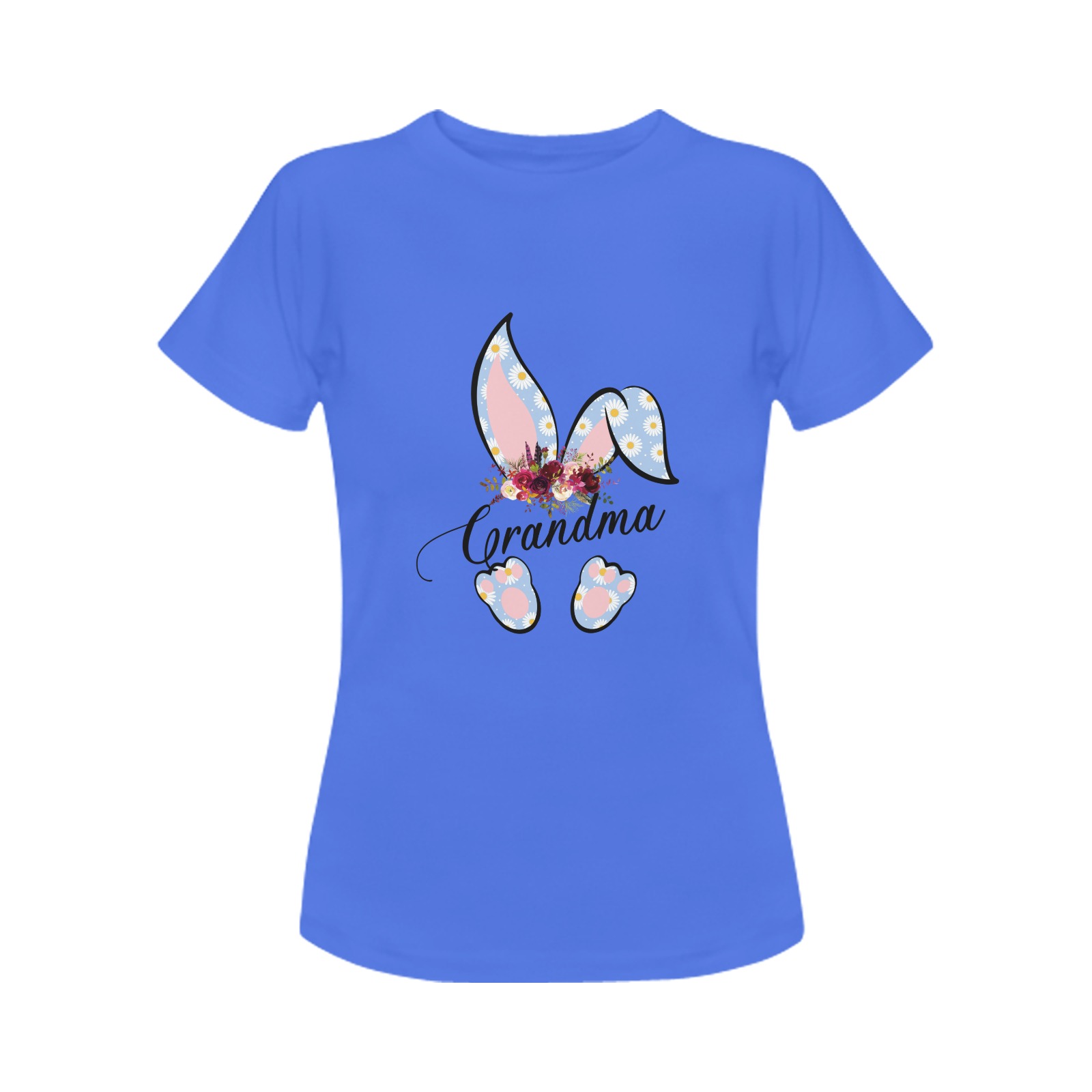 Grandma Bunny 2 Women's T-Shirt in USA Size (Front Printing Only)