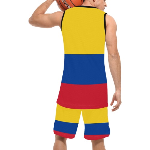 Flag_of_Colombia.svg Basketball Uniform with Pocket