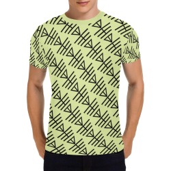 minimalistic black arrows off white All Over Print T-Shirt for Men (USA Size) (Model T40)