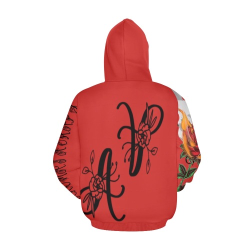 Aromatherapy Apparel Arose Hoodie All Over Print Hoodie for Women (USA Size) (Model H13)