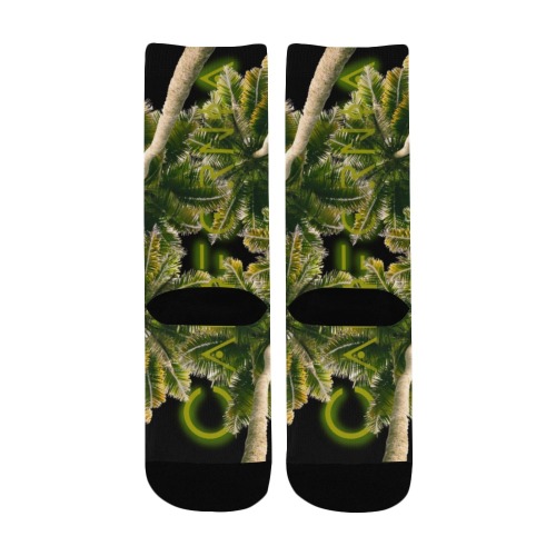 Palm tree in Cali Custom Socks for Kids