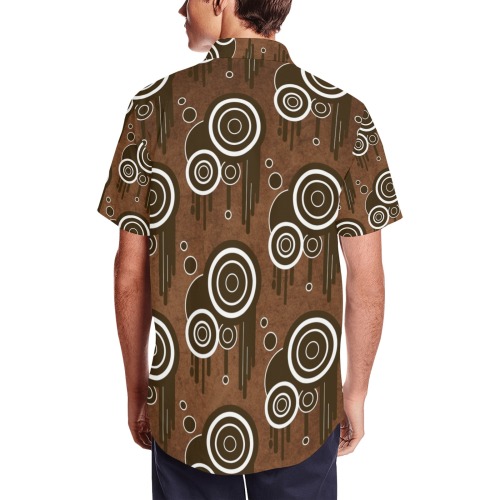 Men's Short Sleeve Shirt with Lapel Collar (Model T54) Men's Short Sleeve Shirt with Lapel Collar (Model T54)