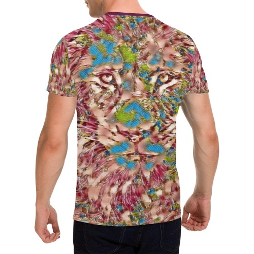 RR BURNOUT Lion Fantasy 001 All Over Print T-Shirt for Men (USA Size) (Model T40)