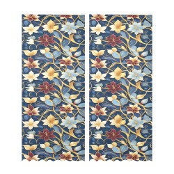 Fabulous Florals 37 Gauze Curtain 28"x95" (Two-Piece)