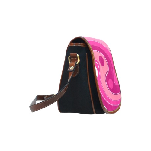 IN THE PINK-122 ALT Saddle Bag/Small (Model 1649)(Flap Customization)