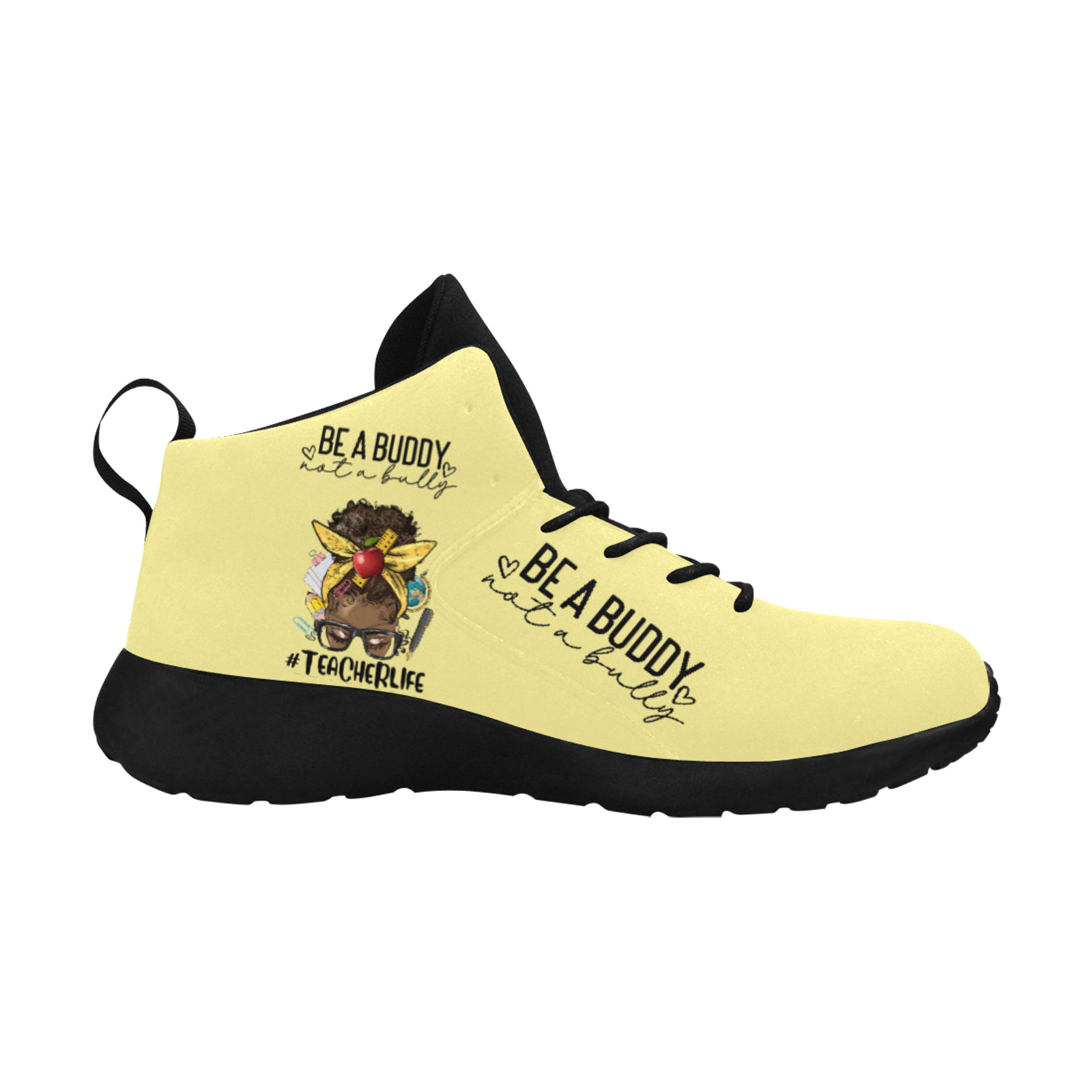 Be-a-buddy-not-a-bullyYellowShoe Women's Chukka Training Shoes (Model 57502)