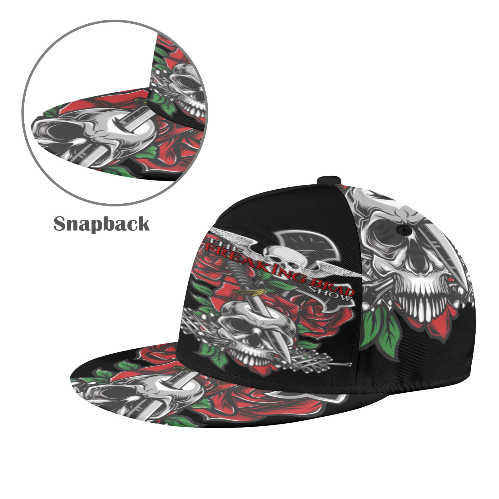 THORNS AND ROSES All Over Print Snapback Hat