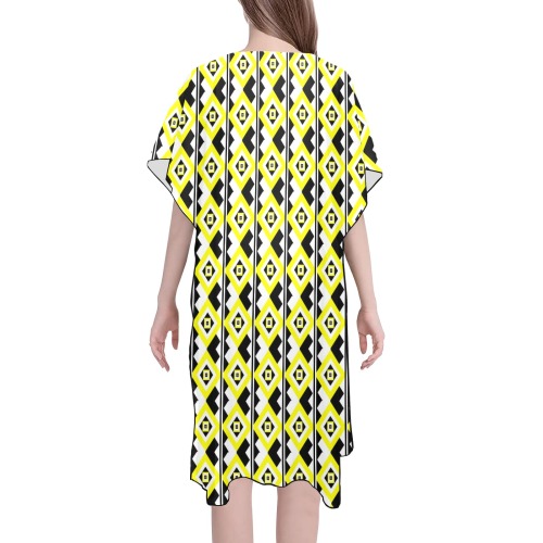 Crazied Mid-Length Side Slits Chiffon Cover Ups (Model H50)