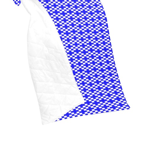 tinysquaresblue-white Quilt 40"x50"