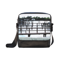 Docks On The River 7580 Crossbody Nylon Bags (Model 1633)