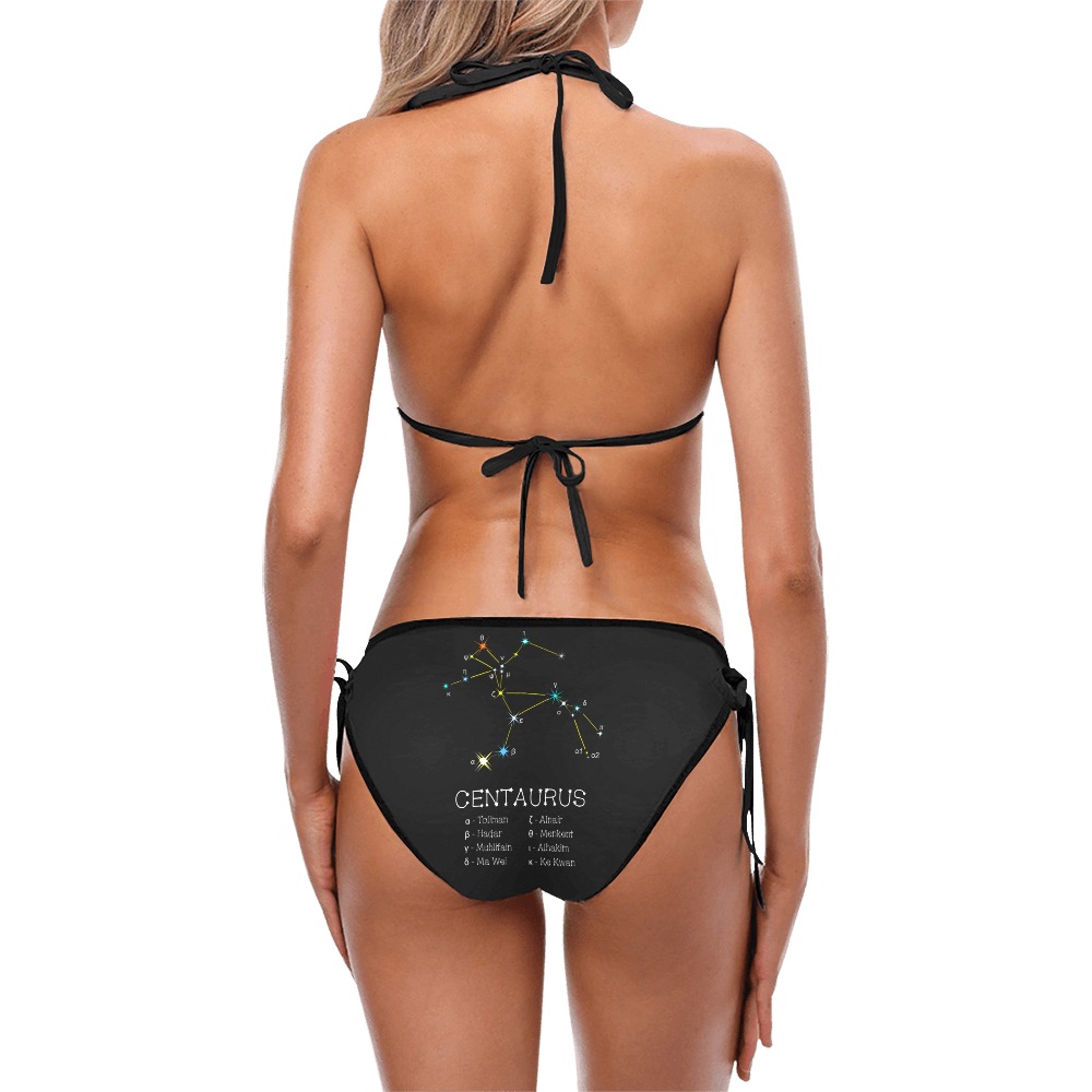 Star constellation Centaurus funny astronomy sky Custom Bikini Swimsuit (Model S01)