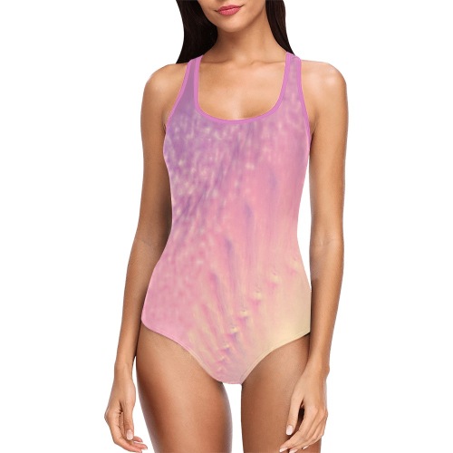 Ô Lavender Cream Vest One Piece Swimsuit (Model S04)