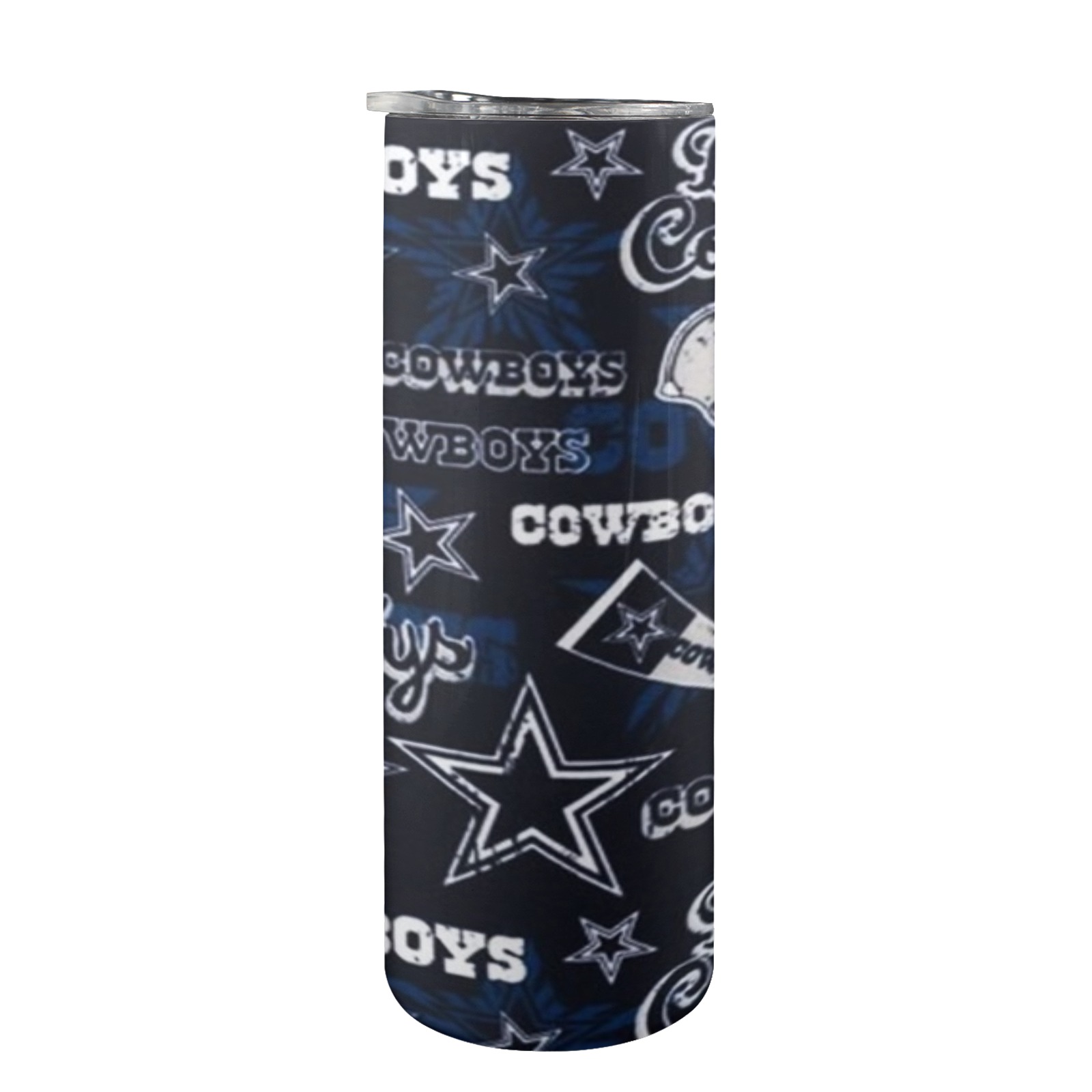 dallas cowboys 20oz Tall Skinny Tumbler with Lid and Straw | ID: D6663393